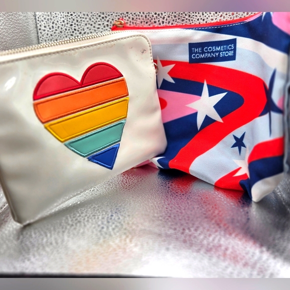Colorful Heart and Star Cosmetic Bags - Picture 1 of 5